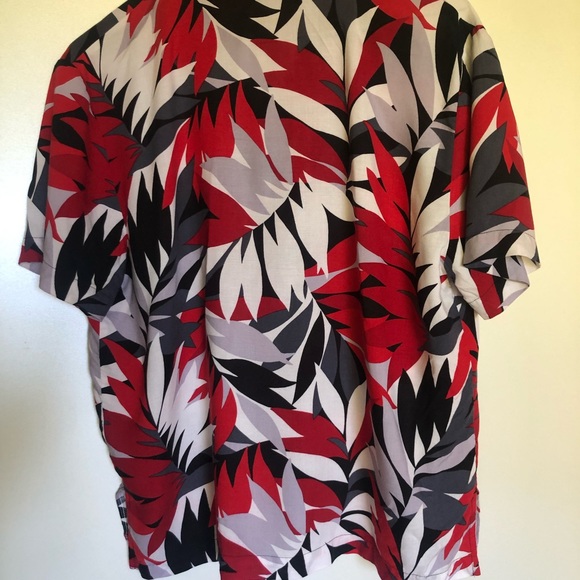 nature pattern bold colorful button down - Picture 2 of 3